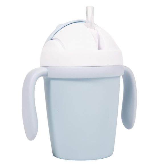 BO JUNGLE HRNÍČEK SE SLÁMKOU CPLA BLUE - DĚTSKÉ HRNEČKY - KRMENÍ