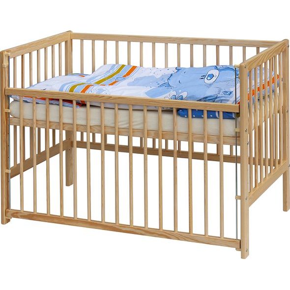 SCARLETT DĚTSKÁ POSTÝLKA S KOMPLETNÍ VÝBAVOU SCARLETT 120 X 60 CM - KOTY - DŘEVĚNÉ POSTÝLKY - SPINKÁNÍ