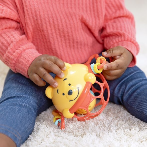 BRIGHT STARTS HRAČKA OBALL CHRASTÍTKO WINNIE THE POOH JINGLE & SHAKE™ 0M+ - CHRASTÍTKA - PRO DĚTI