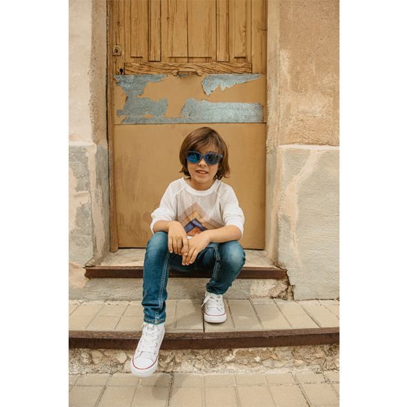 SUAVINEX DĚTSKÉ BRÝLE POLARIZOVANÉ S POUZDREM 2024 - 3-8 LET - MODRÉ - SLUNEČNÍ BRÝLE - PRO DĚTI