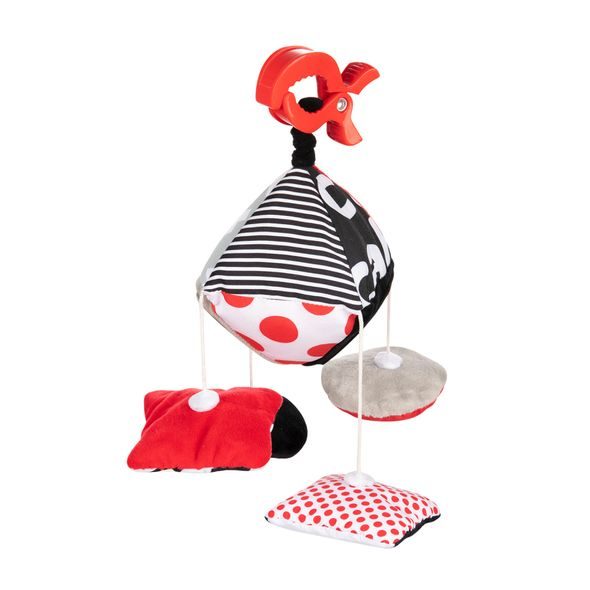 CANPOL BABIES KONTRASTNÍ ZÁVĚSNÁ HRAČKA S KLIPEM SENSORY - HRAČKY K ZAVĚŠENÍ - PRO DĚTI
