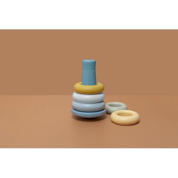 LITTLE DUTCH NASAZOVACÍ KROUŽKY MODRÉ - STOHOVACÍ HRAČKY - PRO DĚTI