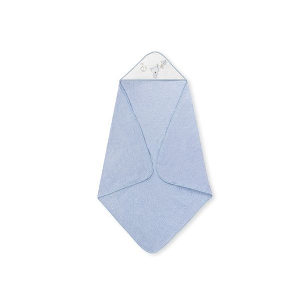 INTERBABY OSUŠKA FROTÉ PRÁDLO + HŘEBEN - MODRÁ - OSUŠKY A DĚTSKÉ ŽUPANY - KOUPÁNÍ A ZDRAVÍ