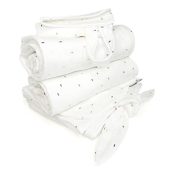 PINKIE SET MUSLIN WHITE VELKÝ - LÁTKOVÉ PLENY ALL IN ONE - PŘEBALOVÁNÍ