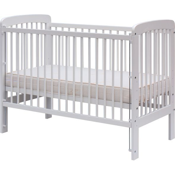 SCARLETT DĚTSKÁ POSTÝLKA SE STAHOVACÍM BOKEM MÍŠA (BUK) BÍLÁ 120X60CM - DŘEVĚNÉ POSTÝLKY - SPINKÁNÍ