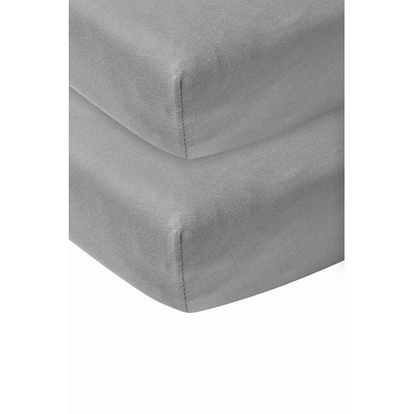 MEYCO ŽERZEJOVÉ PROSTĚRADLO 40X80/90 - GREY - PROSTĚRADLA - SPINKÁNÍ
