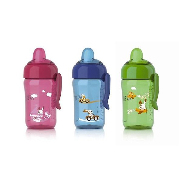 PHILIPS AVENT KOUZELNÝ HRNEČEK 340ML S OBRÁZKY A KLIPEM - KOJENECKÉ LAHVE - KRMENÍ