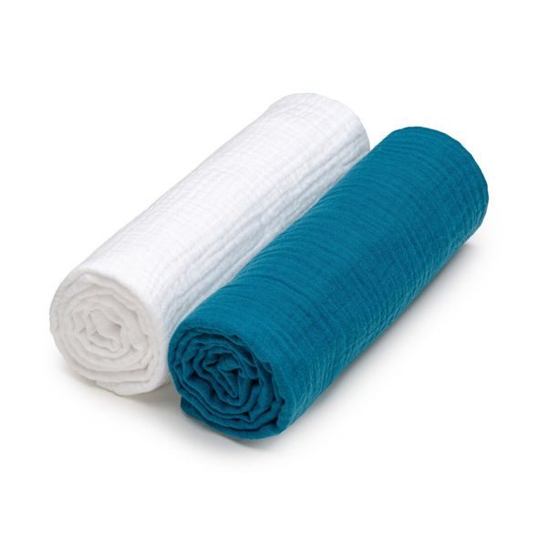 T-TOMI MUŠELÍNOVÉ BIO PLENY 2KS - LÁTKOVÉ PLENY SKLÁDANÉ - PŘEBALOVÁNÍ