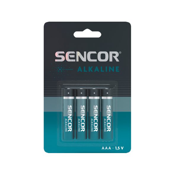 SENCOR ALKALICKÉ BATERIE AAA 4 KS - BATERIE - PRO DĚTI