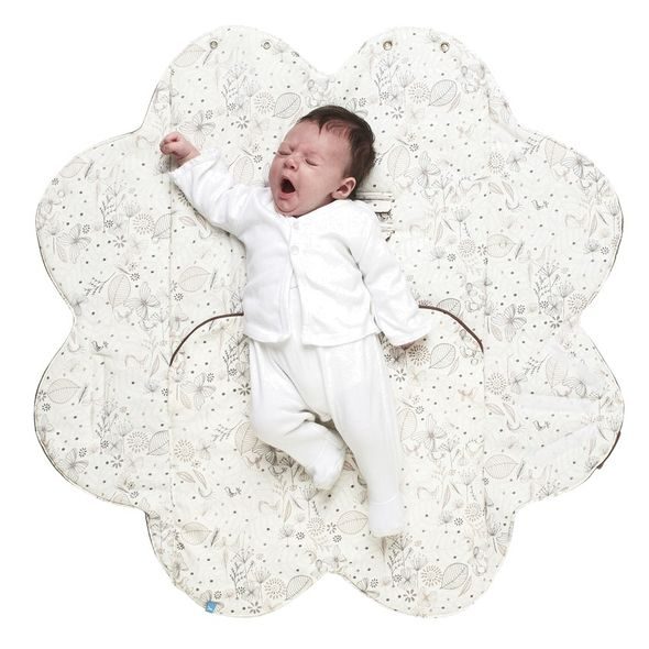 WALLABOO BABY BLANKET LEAF  - ELEGANT PRINT  - ZAVINOVAČKY - SPINKÁNÍ