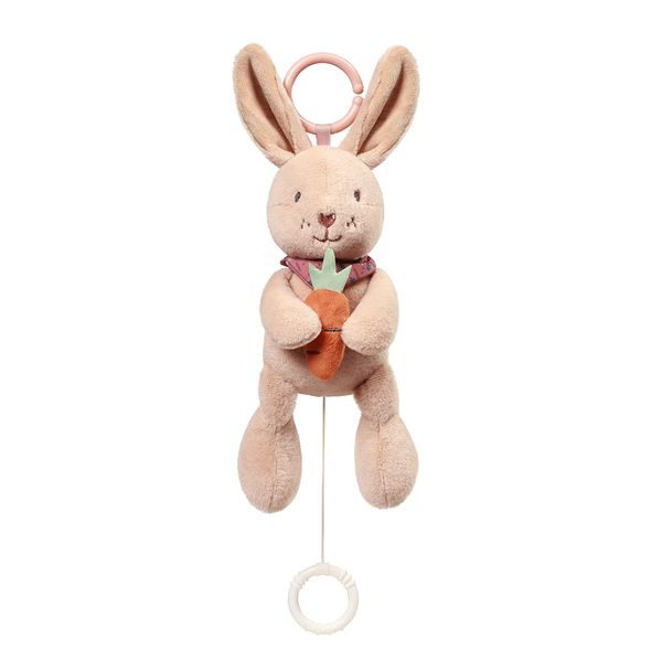 BABYONO HRAČKA HUDEBNÍ NA C-KROUŽKU RABBIT KARO 0M+ - HRAČKY SE ZVUKY - PRO DĚTI