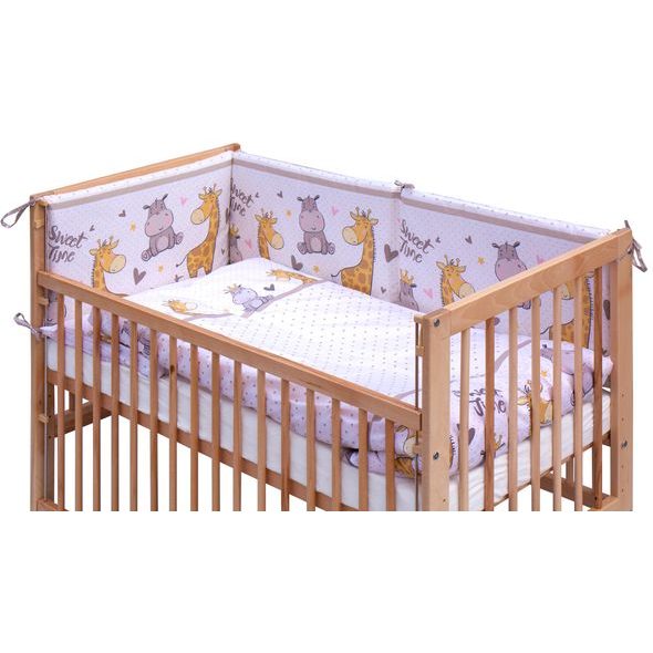 SCARLETT POSTÝLKA 120X60CM S KOMPLETNÍ VÝBAVOU SCARLETT NEBULA BÉŽOVÁ - DŘEVĚNÉ POSTÝLKY - SPINKÁNÍ