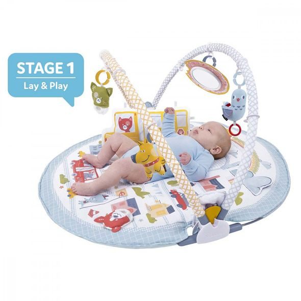 YOOKIDOO POLOHOVACÍ HRACÍ DEKA MĚSTO - LEHÁTKA A HOUPADLA - SPINKÁNÍ