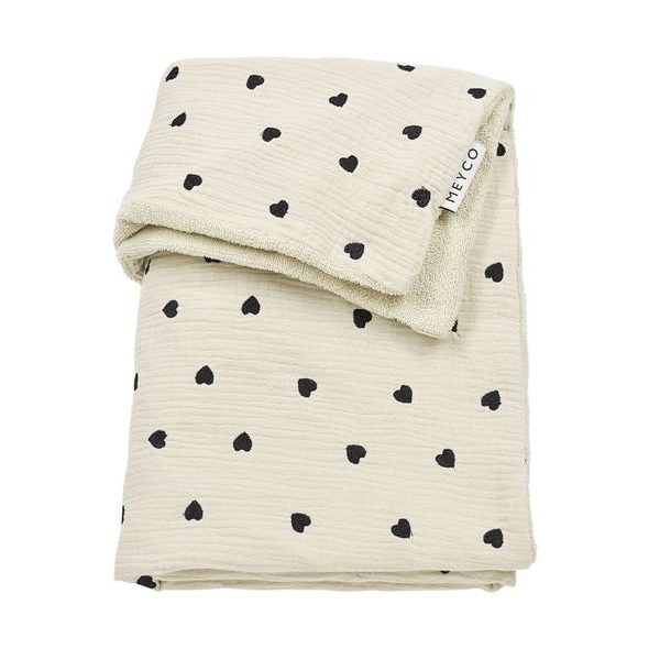 MEYCO MUŠELÍNOVÁ PŘIKRÝVKA SWEET HEART 75X100 - SOFT SAND - DĚTSKÉ DEKY PRO MIMINKA - SPINKÁNÍ