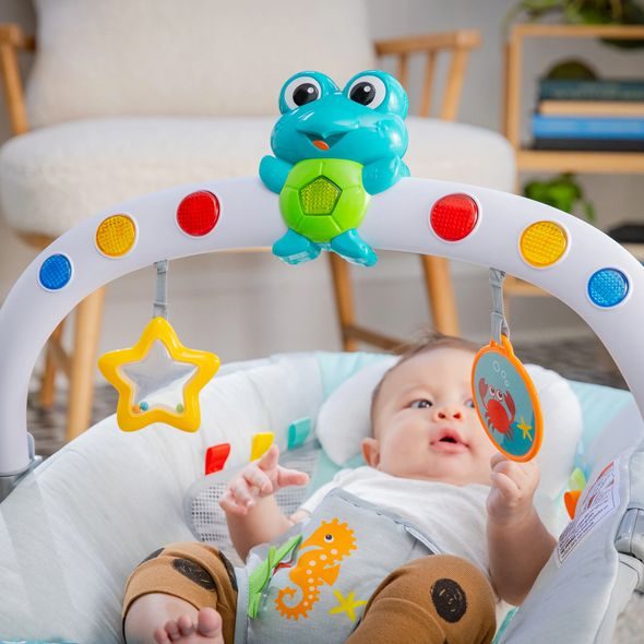 BABY EINSTEIN LEHÁTKO HUDEBNÍ VIBRAČNÍ SE SVĚTLY KICK TO IT NEPTUNE DO 9 KG - LEHÁTKA A HOUPADLA - SPINKÁNÍ