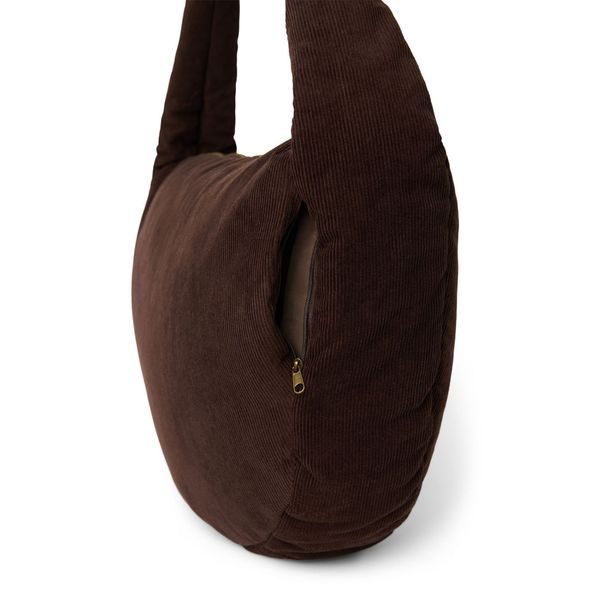 STUDIO NOOS RIB PUFFY CROSS BODY BAG DARK BROWN - DOPLŇKY - PRO MAMINKY