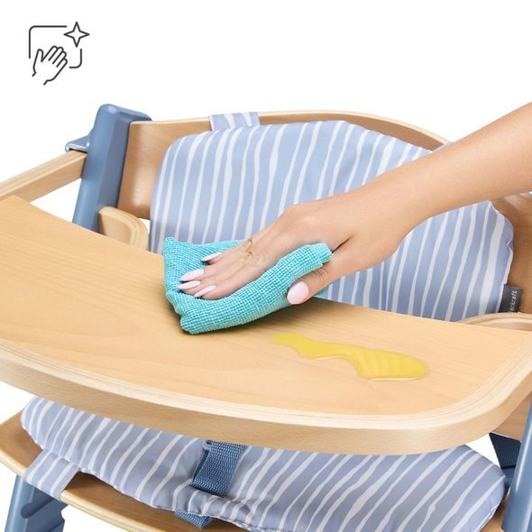 KINDERKRAFT ŽIDLIČKA JÍDELNÍ ENOCK NORDIC BREEZE S POLŠTÁŘEM - JÍDELNÍ ŽIDLIČKY DŘEVĚNÉ - KRMENÍ