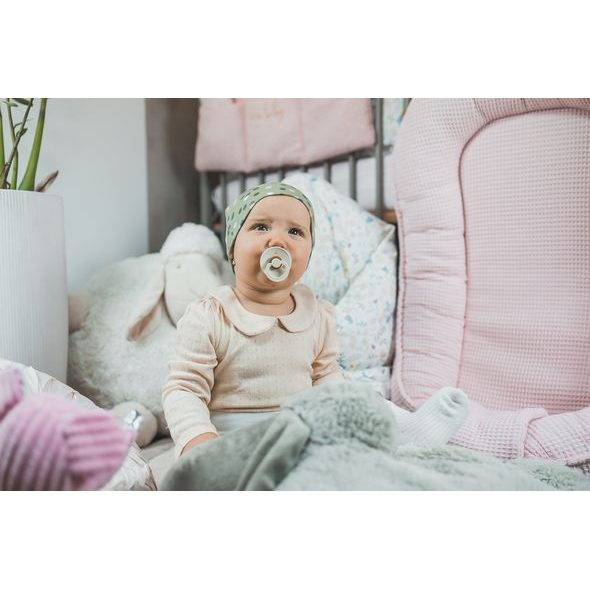 ENIE BABY DĚTSKÁ ČEPICE 3-6M DOTS OLIVE - ČEPIČKY A KLOBOUČKY - PRO DĚTI