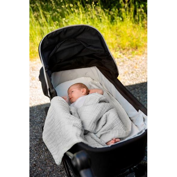 VINTER & BLOOM DEKA LAYERED MUSLIN ORGANIC DOVE GREY - DĚTSKÉ DEKY PRO MIMINKA - SPINKÁNÍ
