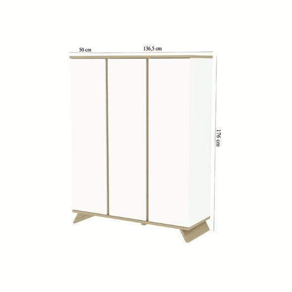 SKŘÍŇ TŘÍDÍLNÁ FAKTUM SIENNA WHITE - SKŘÍNĚ - SPINKÁNÍ