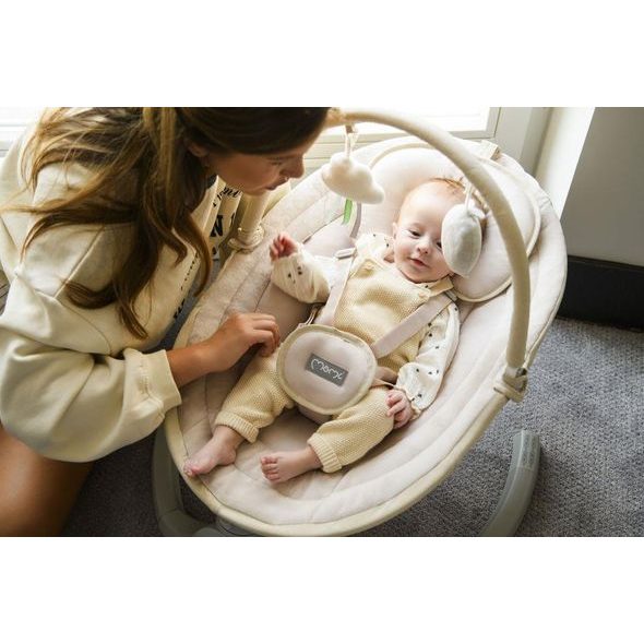 MOMI ELEKTRICKÉ HOUPÁTKO MOMI KENANI BÉŽOVÉ - LEHÁTKA A HOUPADLA - SPINKÁNÍ