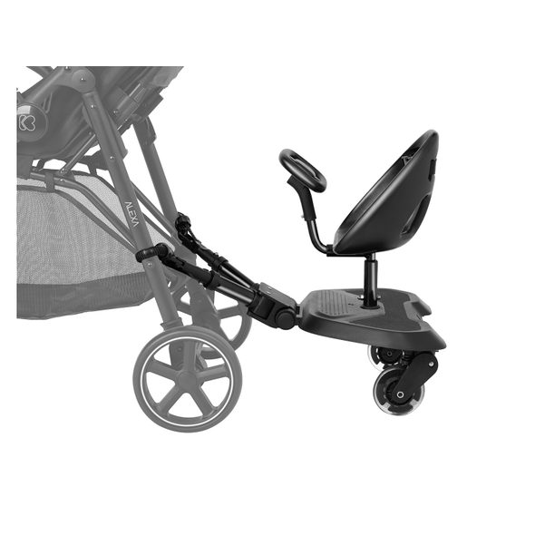 KIKKABOO STUPÁTKO KE KOČÁRKU SE SEDÁTKEM ALLY XL BLACK - STUPÁTKA ZA KOČÁREK - KOČÁRKY A PŘÍSLUŠENSTVÍ