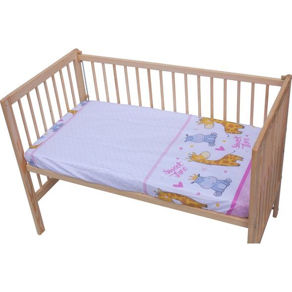 SCARLETT PROSTĚRADLO DO POSTÝLKY SCARLETT NEBULA 120X60CM RŮŽOVÁ - PROSTĚRADLA - SPINKÁNÍ