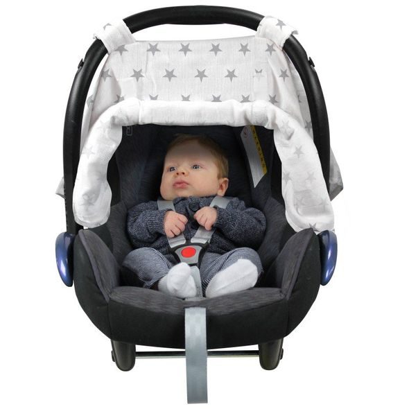 DOOKY CLONA CAR SEAT CANOPY SILVER STARS - STŘÍŠKY A STÍNÍTKA - AUTOSEDAČKY A PŘÍSLUŠENSTVÍ