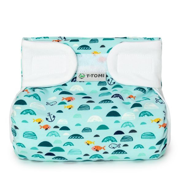 T-TOMI ORTOPEDICKÉ ABDUKČNÍ KALHOTKY - SUCHÝ ZIP GREEN SEA (5-9KG) - PLENKOVÉ KALHOTKY - PŘEBALOVÁNÍ