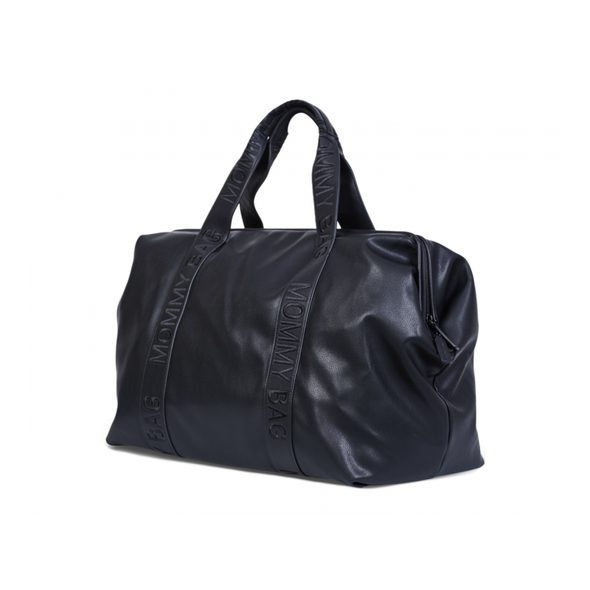 CHILDHOME PŘEBALOVACÍ TAŠKA MOMMY BAG SIGNATURE VEGAN LEATHER BLACK - PŘEBALOVACÍ TAŠKY - KOČÁRKY A PŘÍSLUŠENSTVÍ