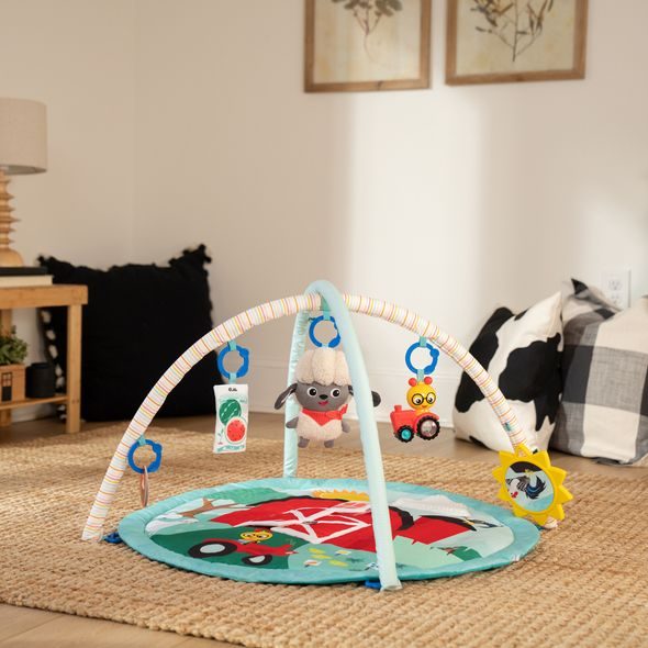 BABY EINSTEIN DEKA NA HRANÍ PRO ROZVOJ MOTORIKY A SMYSLŮ HAPPY HARVEST™ TOUCH & FEEL, 0M+ - HRACÍ DEKY - PRO DĚTI