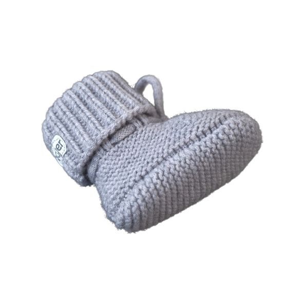 LODGER SLIPPER FOLKLORE MERINO WOOL DRIZZLE 0 - 6 MĚSÍCŮ - KOJENECKÉ CAPÁČKY - PRO DĚTI