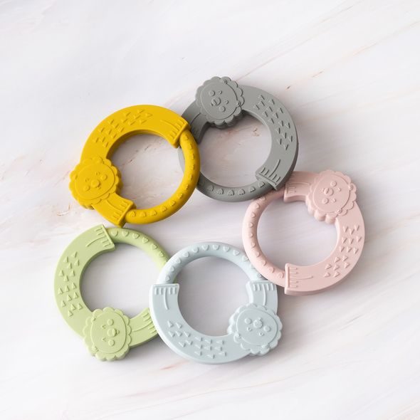 INTERBABY | KOUSÁTKO SILIKONOVÉ KROUŽEK - MODRÉ - KOUSÁTKA - PRO DĚTI