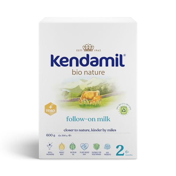 KENDAMIL BIO NATURE 2 HMO+ (600 G) - KOJENECKÁ MLÉKA - KRMENÍ