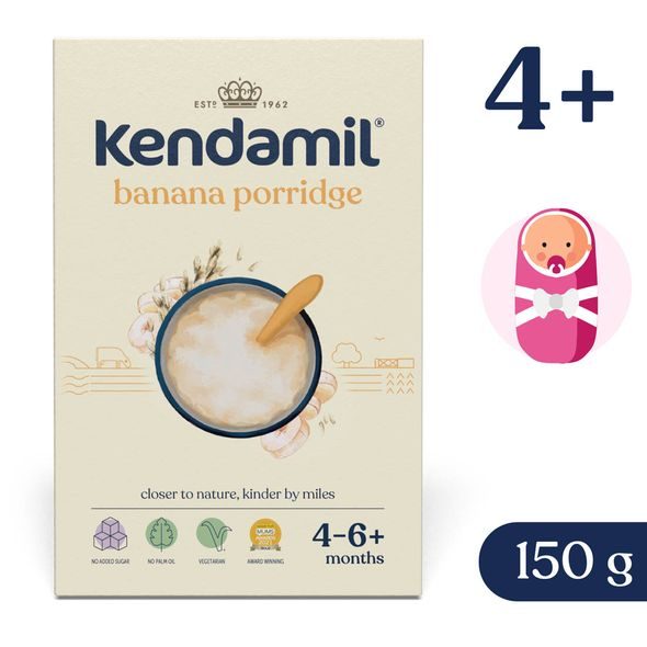 KENDAMIL MLÉČNÁ KAŠE S BANÁNEM (150 G) - KAŠE - KRMENÍ