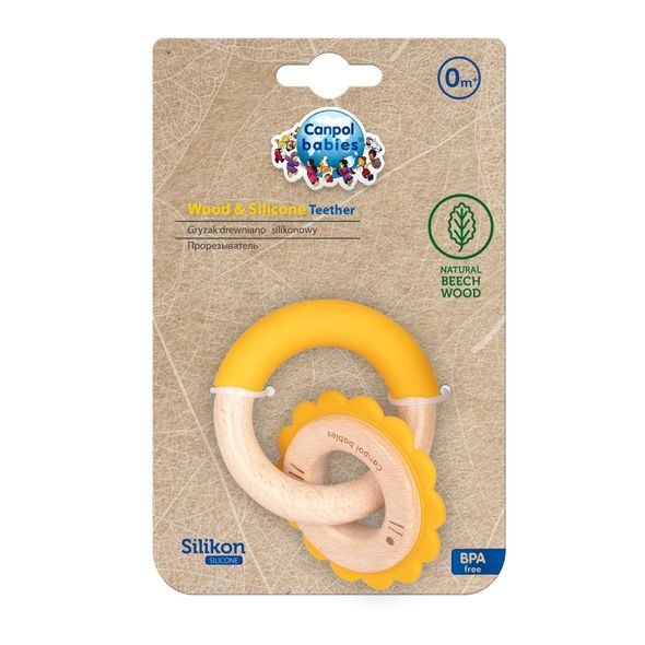 CANPOL BABIES DŘEVĚNO-SILIKONOVÉ KOUSÁTKO LVÍČEK - KOUSÁTKA - PRO DĚTI
