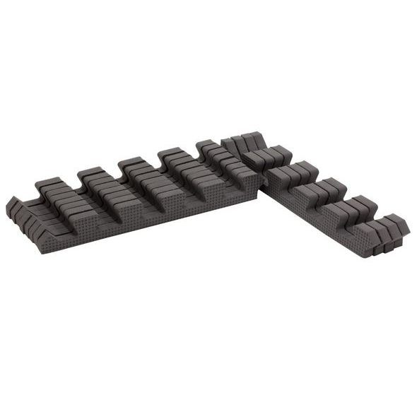 RIALTO BABY SADA OKRAJŮ PRO PĚNOVÉ PUZZLE COOL GRAY 90X90CM - HRACÍ PODLOŽKY NA ZEM - SPINKÁNÍ