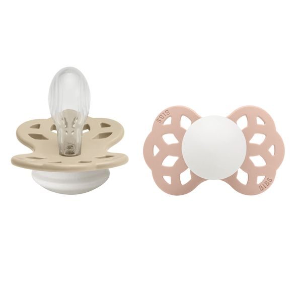 BIBS INFINITY SYMETRICKÉ DUDLÍKY ZE SILIKONU 2KS VEL.2 - SAVIČKY A PÍTKA - KRMENÍ