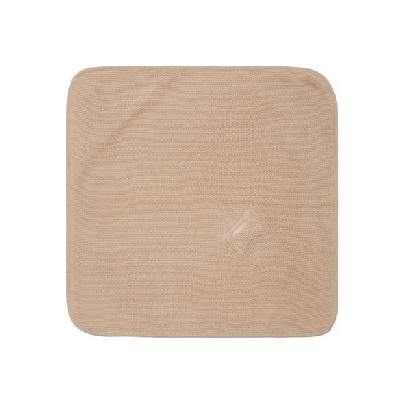 LITTLE DUTCH DEKA ZAVINOVACÍ PLETENÁ 75X75CM BEIGE - DĚTSKÉ DEKY PRO MIMINKA - SPINKÁNÍ