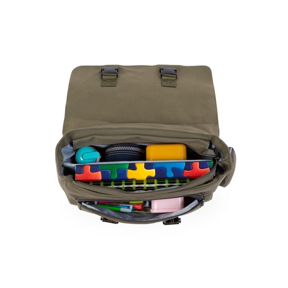 CHILDHOME ŠKOLNÍ TAŠKA CANVAS KHAKI - BATOHY A TAŠKY - PRO DĚTI