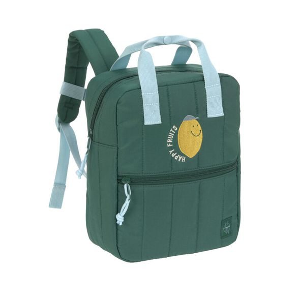 LÄSSIG KIDS MINI SQUARE BACKPACK LITTLE GANG LEMON DARK GREEN - BATOHY A TAŠKY - PRO DĚTI