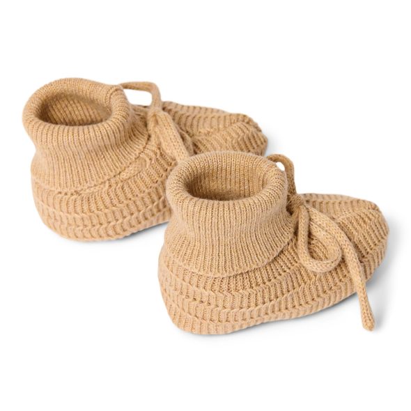 LITTLE DUTCH BOTIČKY PLETENÉ SAFARI FRIENDS SOFT TAN VEL. 62/74 - KOJENECKÉ CAPÁČKY - PRO DĚTI