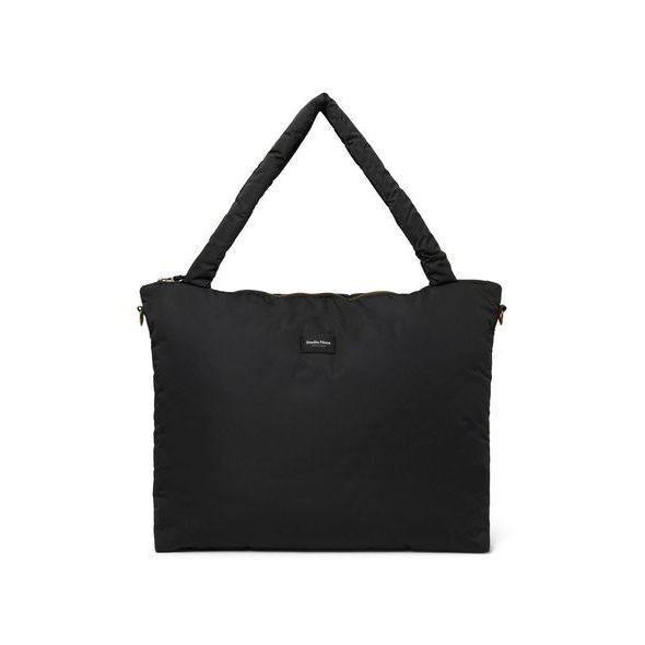 STUDIO NOOS PUFFY DIAPER BAG PŘEBALOVACÍ TAŠKA BLACK - ORGANIZÉRY A KOŠÍKY - KOČÁRKY A PŘÍSLUŠENSTVÍ