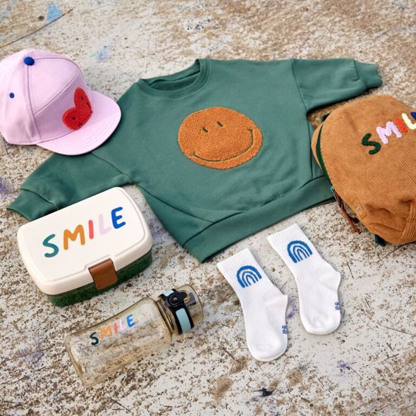 LÄSSIG LUNCH SET LITTLE GANG SMILE CARAMEL/BLUE - KRABIČKY NA SVAČINU - KRMENÍ