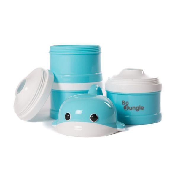 BO JUNGLE DÁVKOVAČ SUŠENÉHO MLÉKA B-DOSE WHALE BLUE - MISKY, TALÍŘKY A PODLOŽKY - KRMENÍ