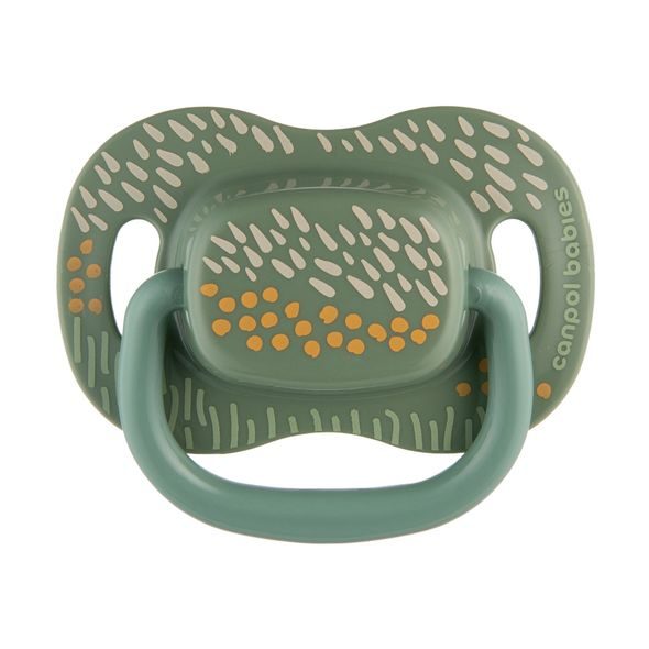 CANPOL BABIES SET SYMETRICKÝCH SILIKONOVÝCH DUDLÍKŮ MOUNTAINS 0-6M 2KS ZELENÝ - ŠIDÍTKA A DOPLŇKY - KRMENÍ