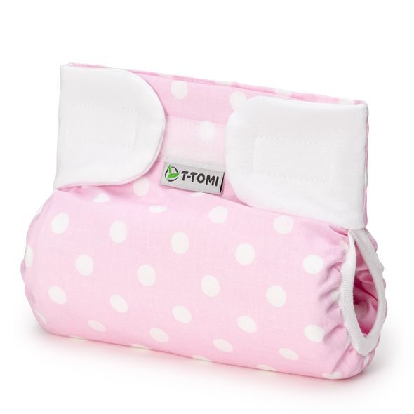T-TOMI ORTOPEDICKÉ ABDUKČNÍ KALHOTKY - SUCHÝ ZIP PINK POLKA (3-6KG) - PLENKOVÉ KALHOTKY - PŘEBALOVÁNÍ