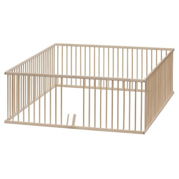 SCARLETT DĚTSKÁ DŘEVĚNÁ OHRÁDKA DIANA PŘÍRODNÍ 180X180X70CM - OHRÁDKY - KOUPÁNÍ A ZDRAVÍ