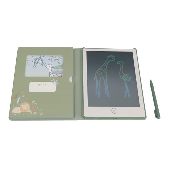 LITTLE DUTCH KRESLICÍ TABLET GREEN SAFARI FRIENDS - SAFARI FRIENDS - PRO DĚTI