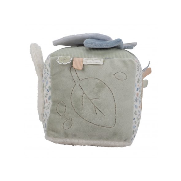 LITTLE DUTCH KOSTKA TEXTILNÍ S AKTIVITAMI KRÁLÍČEK MIFFY LUCKY LEAVES - MIFFY - PRO DĚTI